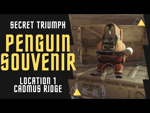 Penguin Souvenir 1 location on Cadmus Ridge | Secret Triumph | Destiny 2