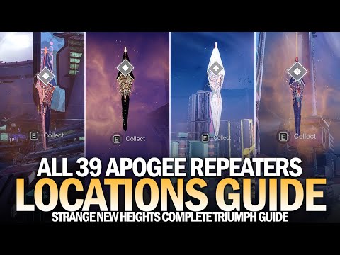 All 39 Apogee Repeater Locations Guide (Strange New Heights Triumph Complete Guide) [Destiny 2]
