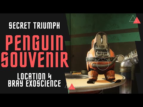 Penguin Souvenir 4 location in Bray Exoscience | Secret Triumph | Destiny 2