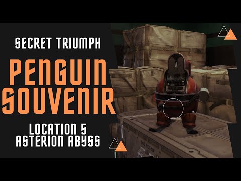 Penguin Souvenir 5 location in Asterion Abyss | Secret Triumph | Destiny 2