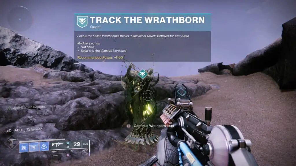 Destiny 2 Wrathborn Hunt