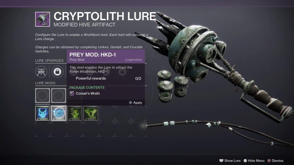 Destiny 2 Cryptolith Lure