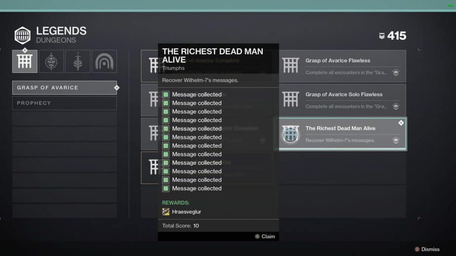 The Richest Dead Man Alive Triumph