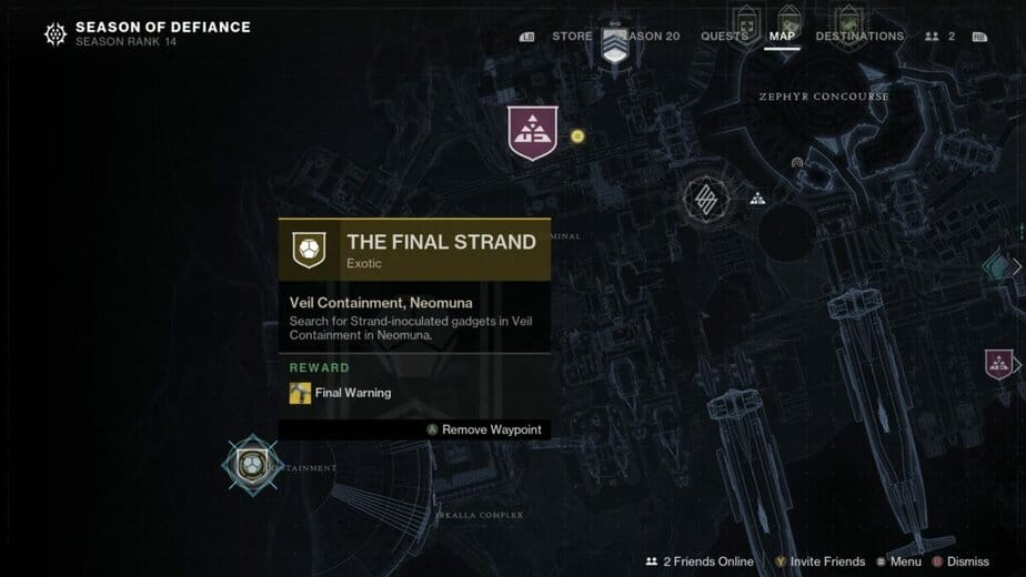 The final strand quest